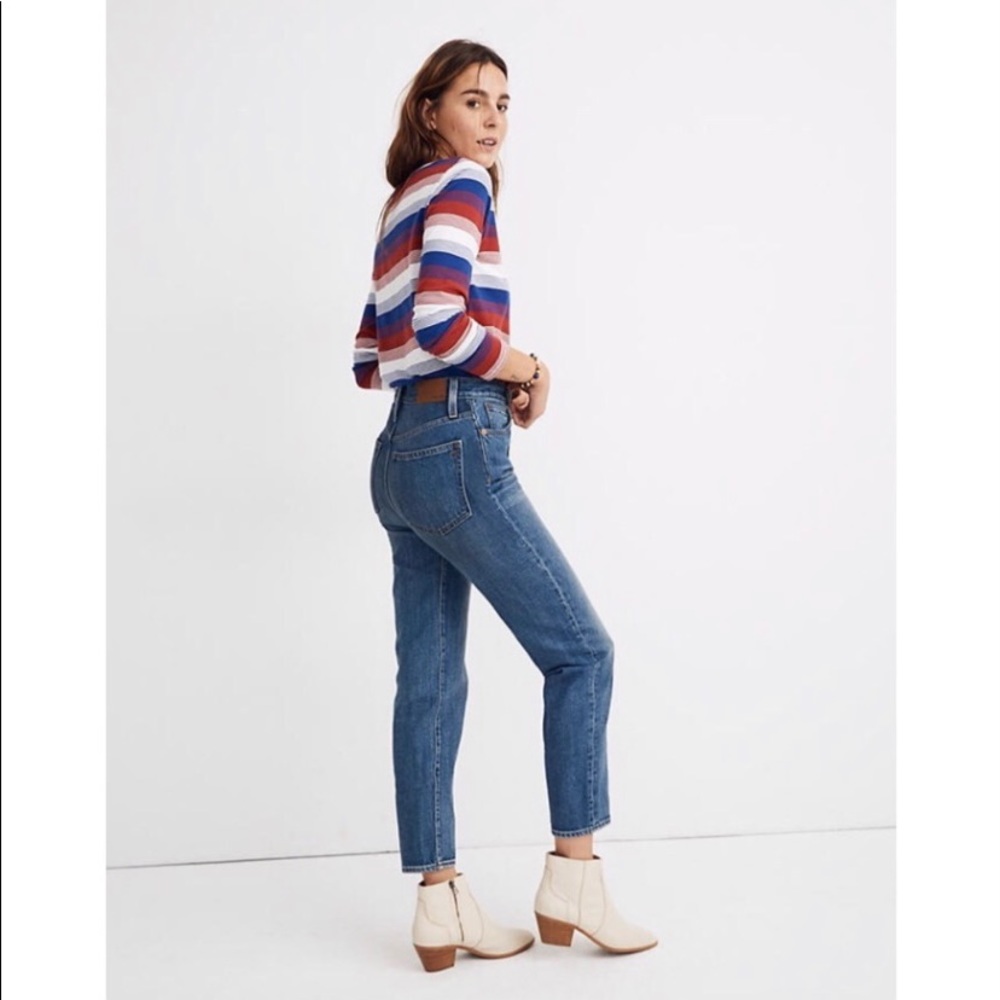 Madewell mom jeans. High rise. Never worn.